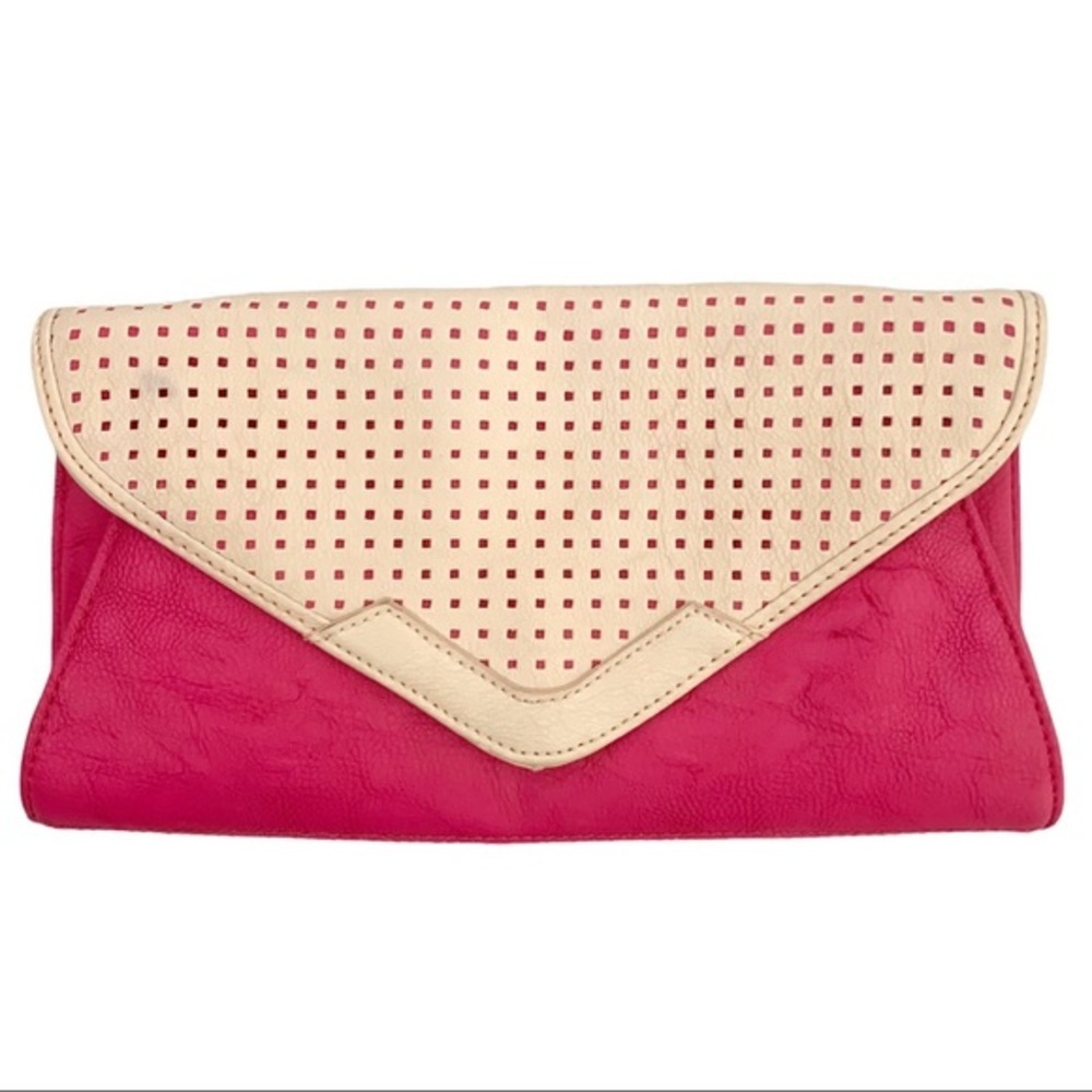 NWT Charming Charlie Yasmin Pink Chain Clutch Purse Women’s - Picture 12 of 14